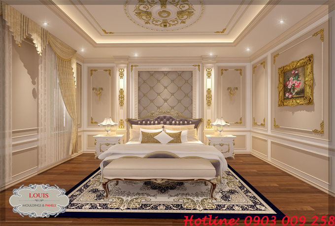 10 Mẫu Phào Chỉ Hàn Quốc Trang Trí Phòng Ngủ Tân Cổ Điển